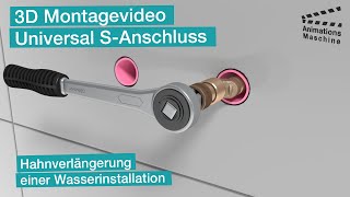 3D Montagevideo Universal SAnschluss [upl. by Raknahs31]