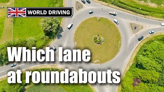 Which lane at roundabouts Roundabouts driving lesson [upl. by Paco]