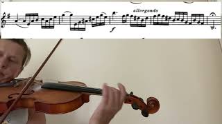 Kreisler Preludium and allegro 1st part violin tutorialsheet musicclose upaccompaniment [upl. by Chor]