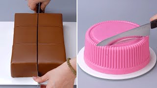 Wonderful Cake Decorating Tutorials  Amazing Chocolate Cake Decorating Idea  Satisfying Cakes [upl. by Gilford]