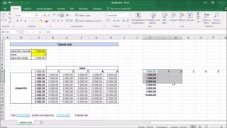 Tabella dati in Excel [upl. by Einaled]