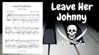 Leave Her Johnny Piano Sheet Music  Assassins Creed 4  with Lyrics and Chords  Musescore [upl. by Golub153]