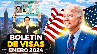 BOLETÍN DE VISAS ENERO 2024 ¡GRANDES AVANCES [upl. by Ellehcar]