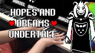 Hopes and Dreams Undertale Full Piano Cover [upl. by Helmer]