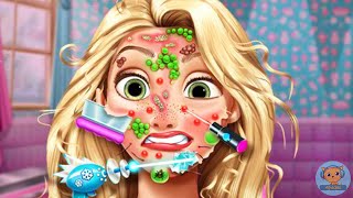 Rapunzel Skin Doctor  game video for kids and girls  4jvideo [upl. by Llireva]