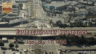 Earthquake rocks Los Angeles January 17 1994 This Day in History [upl. by Nora]