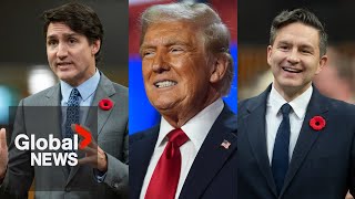 Poilievre says Trudeau’s price on pollution will drive jobs south of border after Trump win [upl. by Farand]