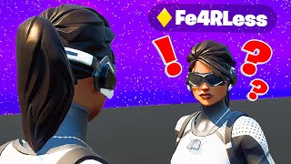 I Got Caught Pretending to be Fe4RLess in Fortnite he confronted me [upl. by Peppie]