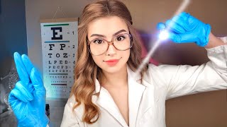 ASMR Eye Exam FAST and AGGRESSIVE 👓 UNPREDICTABLE Light Triggers ASMR for SLEEP CHAOTIC ⚡️ [upl. by Hoopen]