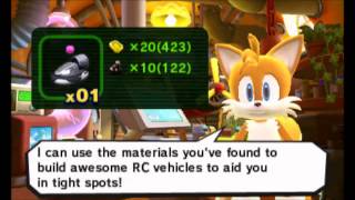 Sonic Lost World 3DS  All RC Vehicles [upl. by Reece442]