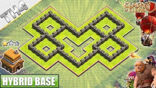 NEW Town Hall 4 TH4 Base with REPLAY  Clash of Clans [upl. by Behn48]