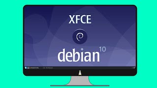 Debian 10 XFCE Review [upl. by Eirrotal521]