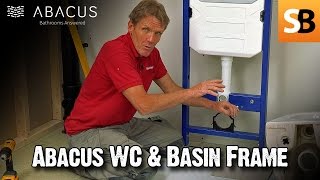 Wall Hung WC Toilet amp Basin  Abacus Frame Installation [upl. by Urien]