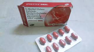 Folvite DHA Capsule 💊  LMethyl Folate Methylcobalamin Pyridoxal5Phosphate DHA Capsule [upl. by Ynafets]