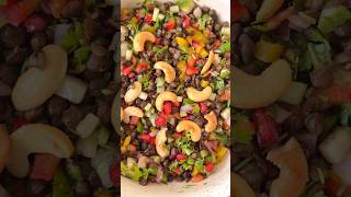 Easy Lentil Salad healthy mediterranean recipe shorts food asmr satisfying youtubeshorts [upl. by Yekciv315]