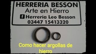 DIY Cómo hacer ARGOLLAS de HIERRO método muy fácil [upl. by Cyprian]