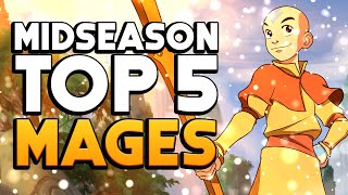 TOP 5 MID LANERS FOR THE MID SEASON PATCH  Smite [upl. by Inahteb]