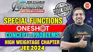 CLASSIFICATION OF FUNCTIONS amp SPECIAL FUNCTIONS  ONE SHOT  MOST IMPORTANT TOPIC  JEE 2024 [upl. by Kelton]