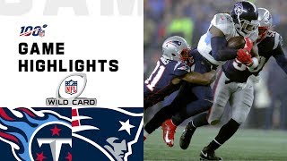 Titans vs Patriots Wild Card Round Highlights  NFL 2019 Playoffs [upl. by Evoy]