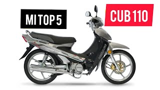 5 MEJORES MOTOS 110 CC CUB [upl. by Aicina]