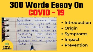 Essay About COVID 19 In English For Students 300 Words  Smart Syllabus Essay [upl. by Mukul706]