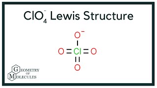 ClO4 Lewis Structure Perchlorate Ion [upl. by Nimajeb]