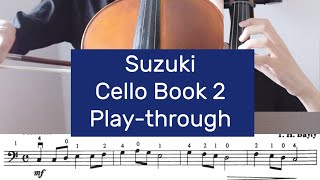 Suzuki Cello Book 2 Tutorial Playthrough [upl. by Burleigh]