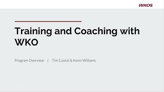 Coaching and Training with WKO5 Part 1 [upl. by Aryt184]