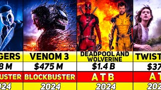 Top 50 HOLLYWOOD Highest GROSSING Movies in 2024  Deadpool amp Wolverine  Venom 3  Moana 2 [upl. by Clementi505]