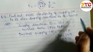 How To Find Price Elasticity of Supply  Economics Class 11 Chapter3  Elasticity of Demand amp Supply [upl. by Coniah]