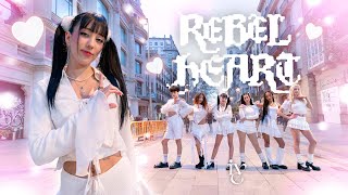 KPOP IN PUBLIC IVE 아이브  REBEL HEART Dance Cover by PrettyG from Barcelona [upl. by Chyou]