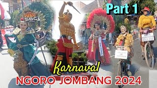 Meriahnya KARNAVAL NGORO JOMBANG 2024  Part 1 [upl. by Hsara]