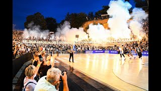 AMAZING ATMOSPHERE Partizan Fans amp OUTSIDE BASKETBALL GAME Grobari at its BEST BELGRADE SERBIA [upl. by Kwei388]