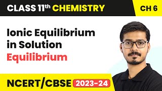 lonic Equilibrium in Solution  Equilibrium  Class 11 Chemistry Chapter 6  NCERTCBSE [upl. by Ennaerb]