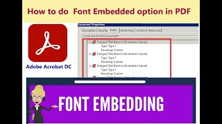 How to do Font Embedded option in PDF [upl. by Llemart327]