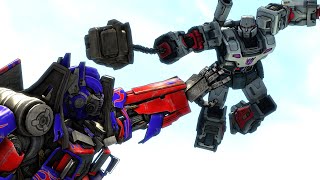 Optimus Prime Vs Megatron 2007 Alternate Ending Transformers Fight Scene Animation [upl. by Inalial379]