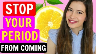 How To Stop Your Period From Coming  HACKS [upl. by Ilenay]