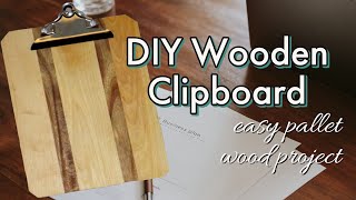 How to Make Your Own Clipboard  Easy DIY Project with Scrap Wood [upl. by Aenal]