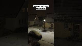 Heftiger Schneeschauer am Niederrhein viralvideo snowfall blizzard foryou winter snow trend [upl. by Ailecara]