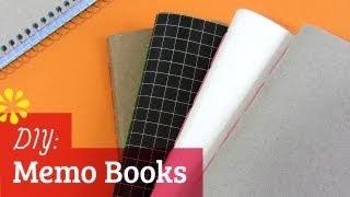 DIY Memo Notebooks  Saddle Stitch Bookbinding Tutorial  Sea Lemon [upl. by Vittorio561]