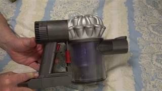 Dyson V6 flashing LED battery change vacum cleaner fix [upl. by Enelra]