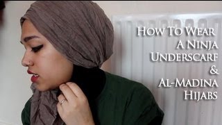 How to wear a ninja underscarf  AlMadina Hijabs [upl. by Anua]