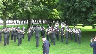 Aubade Veteranendag 2024 door Fanfare Korps Nationale Reserve met de mars The Captain General [upl. by Nahte]