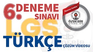 Mayıs 2024  LGS 6 Deneme Sınavı TÜRKÇE Çözüm Videoları [upl. by Idissak]