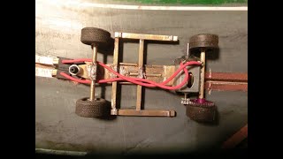 Scratch built chassis for a 132 scale slot car Scalextric [upl. by Attenyl]