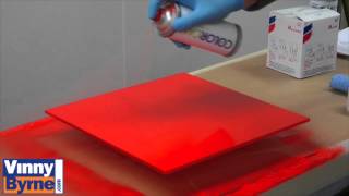 How to Spray a Glass Splash Back [upl. by Akeinahs]