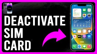 How To Deactivate A Sim Card In iPhone How To DisableTurn Off Sim Card iPhone [upl. by Kryska]