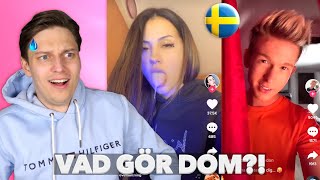 REAGERAR PÅ SVENSKA TIK TOK 🇸🇪  Detta är hemskt [upl. by Ylrbmik511]