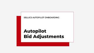 Sellics Autopilot Bid Adjustments Automation [upl. by Nannah22]