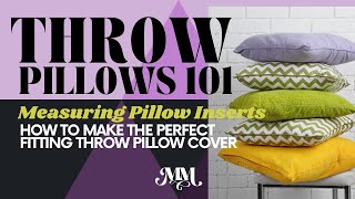 How to Choose the Right Pillow Insert [upl. by Nairrad146]